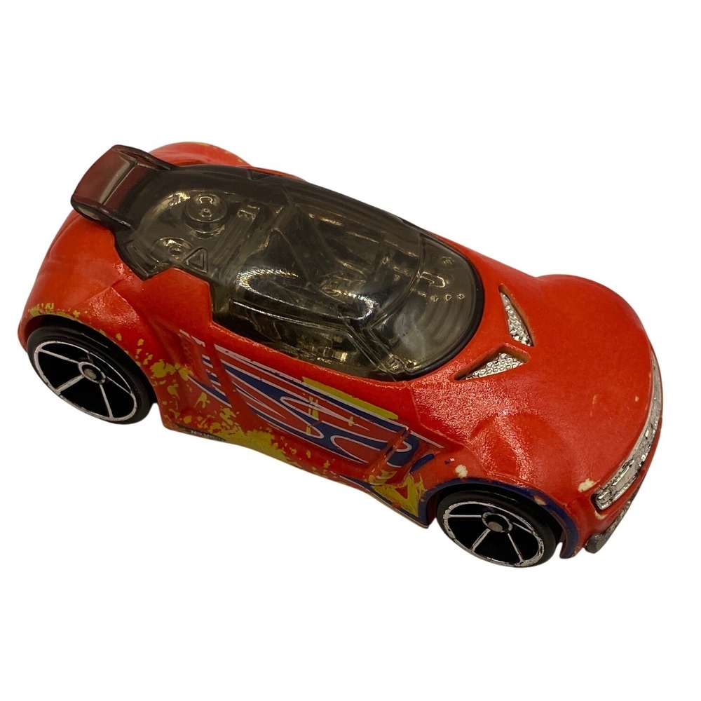 Hot Wheels High Voltage Red with Yellow Blue Flames 1:64 Diecast Car 2009 C35